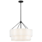 Gwen Medium Drum Chandelier - Black - by Hinkley