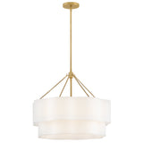 Gwen Medium Drum Chandelier - Lacquered Brass - by Hinkley