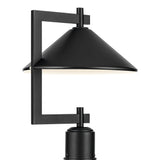 Ripley Outdoor Post Cone Post Lantern Light Black