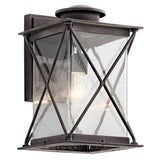 Argyle Outdoor Wall Light Weathered Zinc 9 Inch