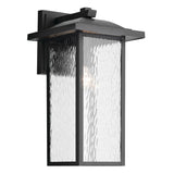 Capanna Rectangle Outdoor Wall Light Textured Black