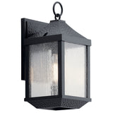 Springfield Outdoor Wall Light Distressed Black 6 Inch