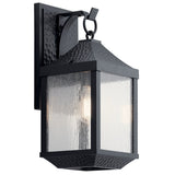 Springfield Outdoor Wall Light Distressed Black 7.5 Inch