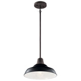 Pier Outdoor Hanging Dome Semi Flush Light lifestyle 1