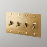 4G Toggle Switch Brass By Buster And Punch