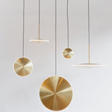 Chrona Dish Horizontal Pendant Light, Finish: Brass