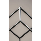 4 Square 1-Light LED Pendant by ET2 - Polished Chrome