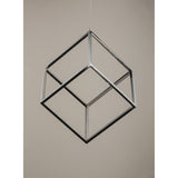 4 Square 1-Light LED Pendant by ET2 - Polished Chrome