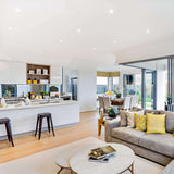 5004 FR CC Fire Rated CCT 4 Round Panel Light By DALS Lifestyle View