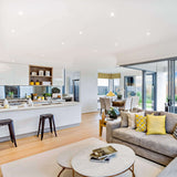 5006 FR CC Fire Rated CCT 6 Round Panel Light By DALS Lifestyle View