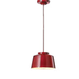 50s Pendant Light By Ferroluce, Size: Small, Finish: Bordeaux, , | Casa Di Luce Lighting