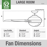 Aerodyne Smart Fan with LED Light