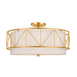Birkleigh Ceiling Semi Flush Light Classic Gold