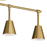 Sylvia Rail Light Brushed Natural Brass