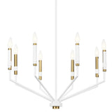 Armand Chandelier White 8 Light
