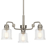 Aivian Chandelier Nickel Textured 3 Light
