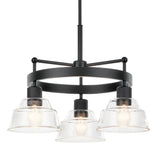 Eastmont 1 Tier Chandelier Black 3 Light