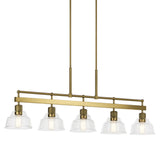 Eastmont Linear Chandelier Brushed Brass