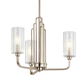 Kimrose Chandelier Polished Nickel 3 Light