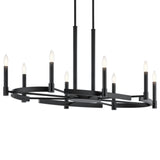 Tolani Oval Chandelier Black