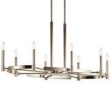 Tolani Oval Chandelier Polished Nickel