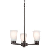 Stamos Cone Chandelier Olde Bronze 3 Light
