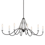 Freesia Oval Linear Chandelier Anvil Iron