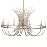 Baile 1 Tier Chandelier Brushed Nickel 10 Light