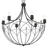 Topiary Chandelier Textured Black