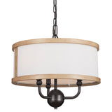 Heddle Drum Semi Flush Chandelier Anvil Iron