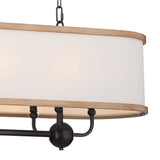 Heddle Drum Linear Chandelier detail 2