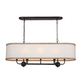 Heddle Drum Linear Chandelier detail 4