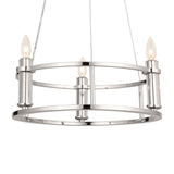 Rosalind 1 Tier Chandelier Polished Nickel 3 Light