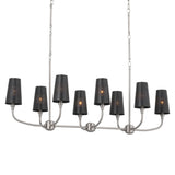 Adeena Bell Linear Chandelier Classic Pewter