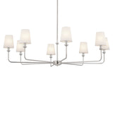 Pallas Bell Chandelier Polished Nickel 8 Light