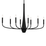 Deela Oval Chandelier Black