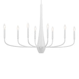 Deela Oval Chandelier White