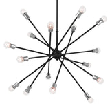 Armstrong Chandelier Black 16 Light
