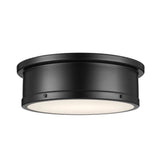 Serca Ceiling Flush Light Black 18 Inch