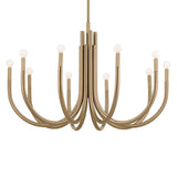 Odensa Chandelier Champagne Bronze 10 Light
