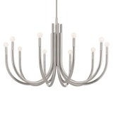 Odensa Chandelier Polished Nickel 10 Light