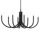 Odensa Oval Chandelier Black