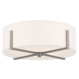 Malen Ceiling Drum Flush Light Classic Pewter 20 Inch
