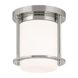 Brit Ceiling Light Polished Nickel 7.25 Inch