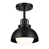 Niva Dome Wall Sconce Black