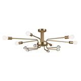 Ocala Ceiling Semi Flush Light Champagne Bronze