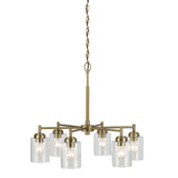 Winslow Cylinder 1 Tier Chandelier Natural Brass