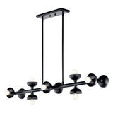 Palta Linear Chandelier Black