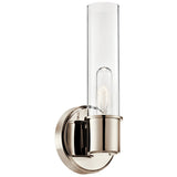 Aviv Wall Sconce Polished Nickel 13 Inch