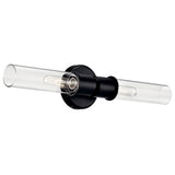 Aviv Wall Sconce Black 24 Inch